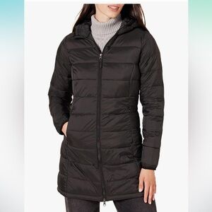 Thin Black Puffer Coat